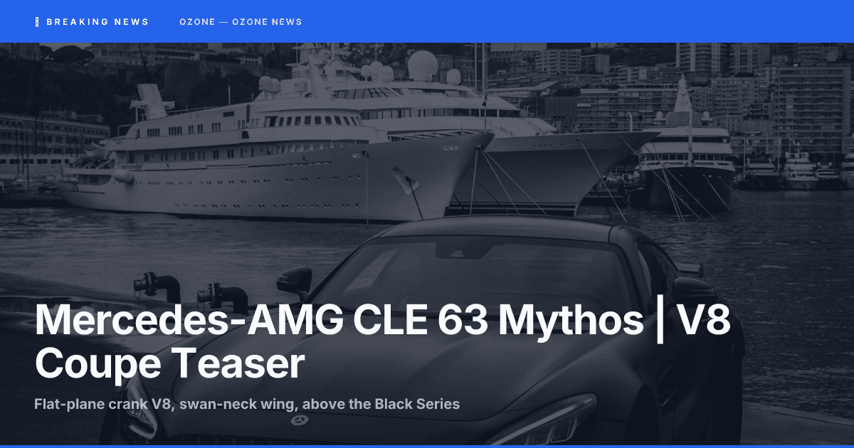 Mercedes-AMG CLE 63 Mythos | V8 Coupe Specs, Price, Rarity
