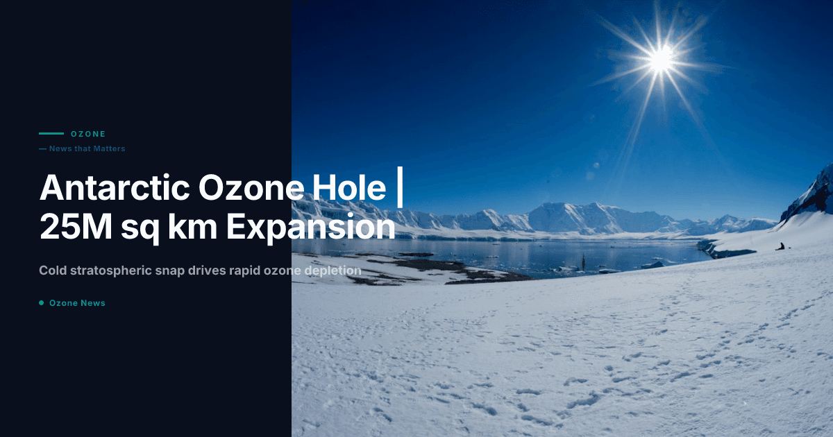 Antarctic ozone hole expansion 2026 Copernicus CAMS satellite data