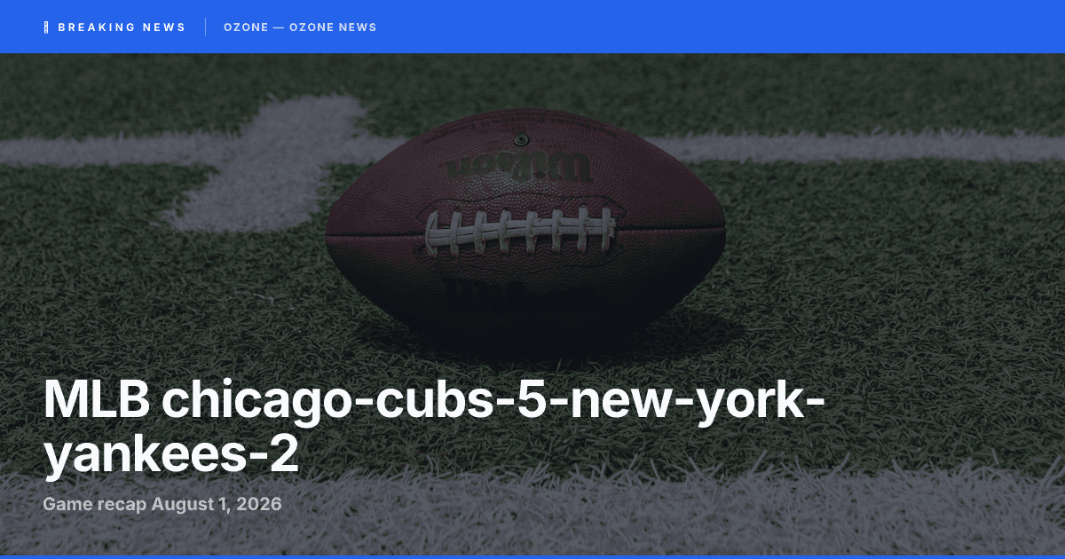 Cubs 5, Yankees 2 | Pete Crow-Armstrong Go-Ahead Triple Sparks Wrigley Win