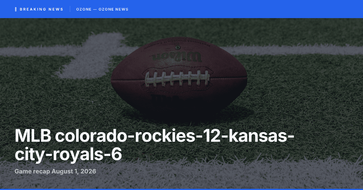 Rockies 12, Royals 6 | Coors Field Eruption Powers Colorado