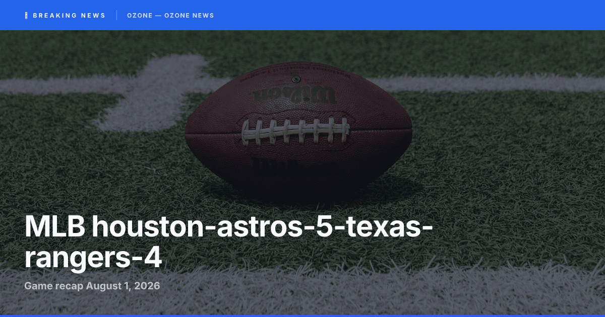 Astros 5, Rangers 4 | Houston Holds Off Late Texas Charge