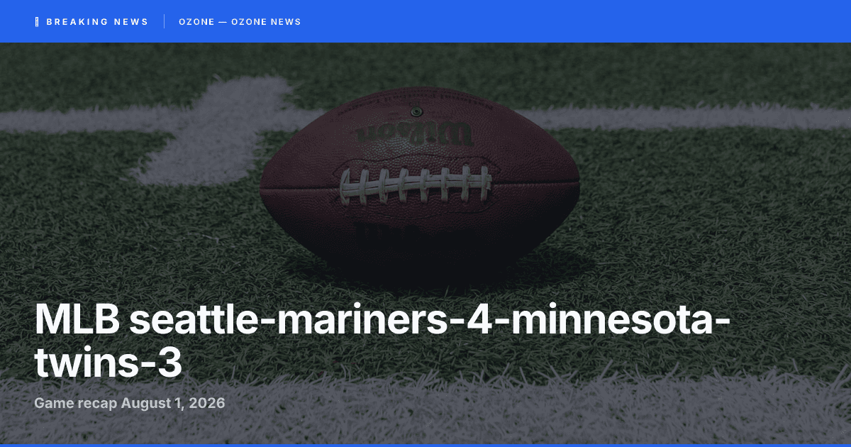 Mariners 4, Twins 3 | Seattle Bullpen Closes Late Surge