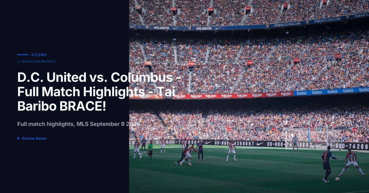 D.C. United 2, Columbus Crew 1 | Tai Baribo Double Snaps Winless Streak