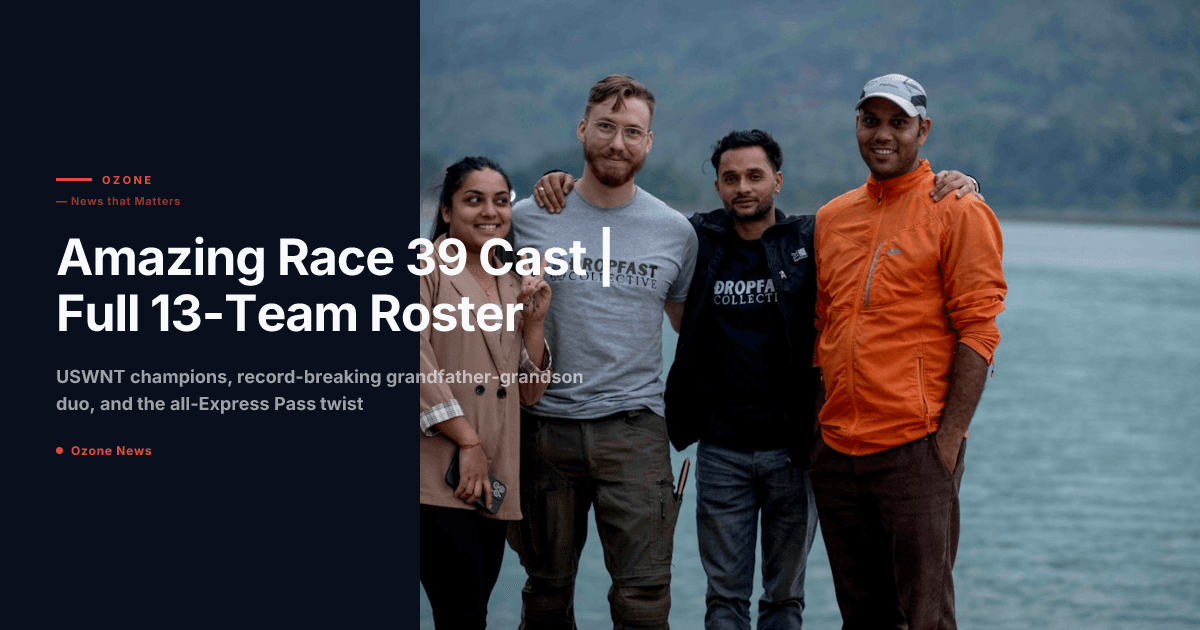 The Amazing Race Season 39 cast teams roster