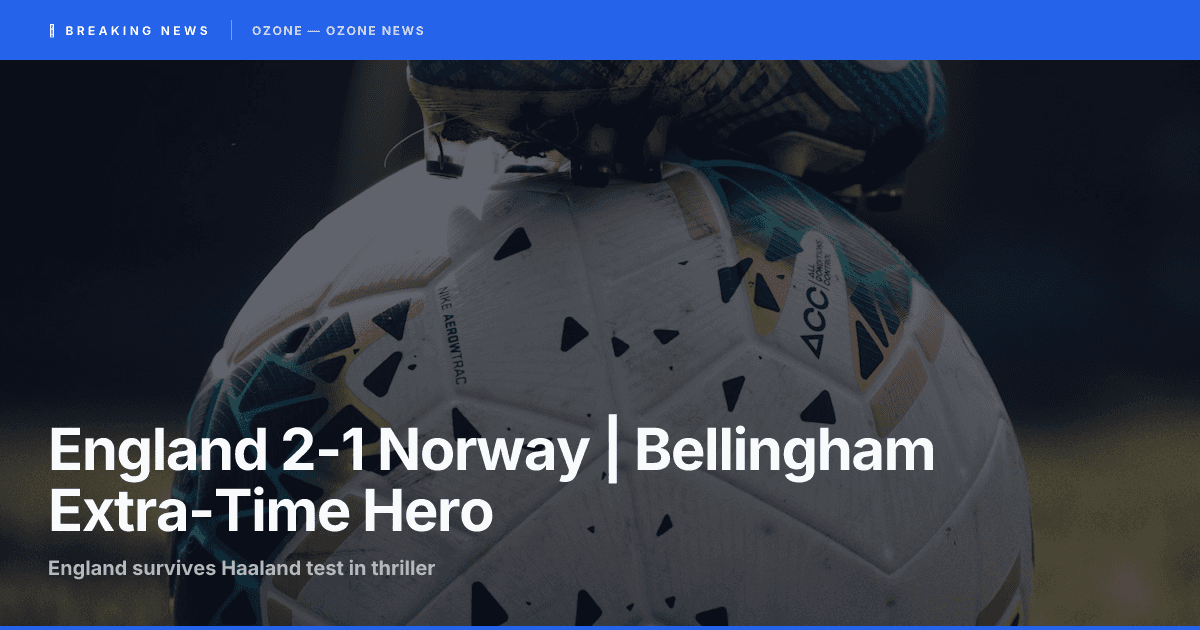 England 2-1 Norway AET | World Cup 2026 Quarterfinal | Bellingham Hero, Haaland Test