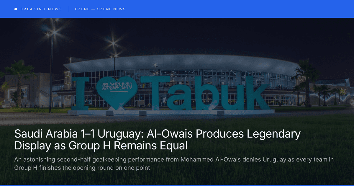 Saudi Arabia 1–1 Uruguay | World Cup 2026 Group H Match Report