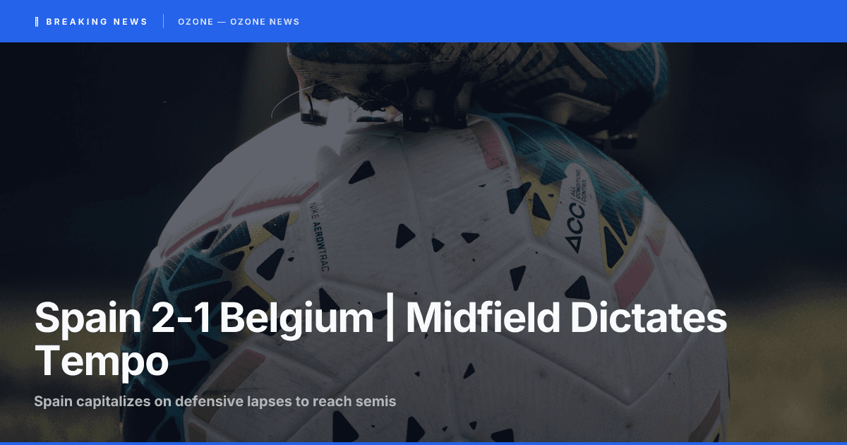 Spain 2-1 Belgium | World Cup 2026 Quarterfinal | Midfield Dictates in Los Angeles